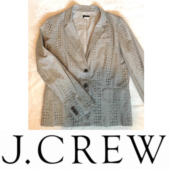 J.Crew Eyelet Blazer Size 8 - Picture 1 of 5